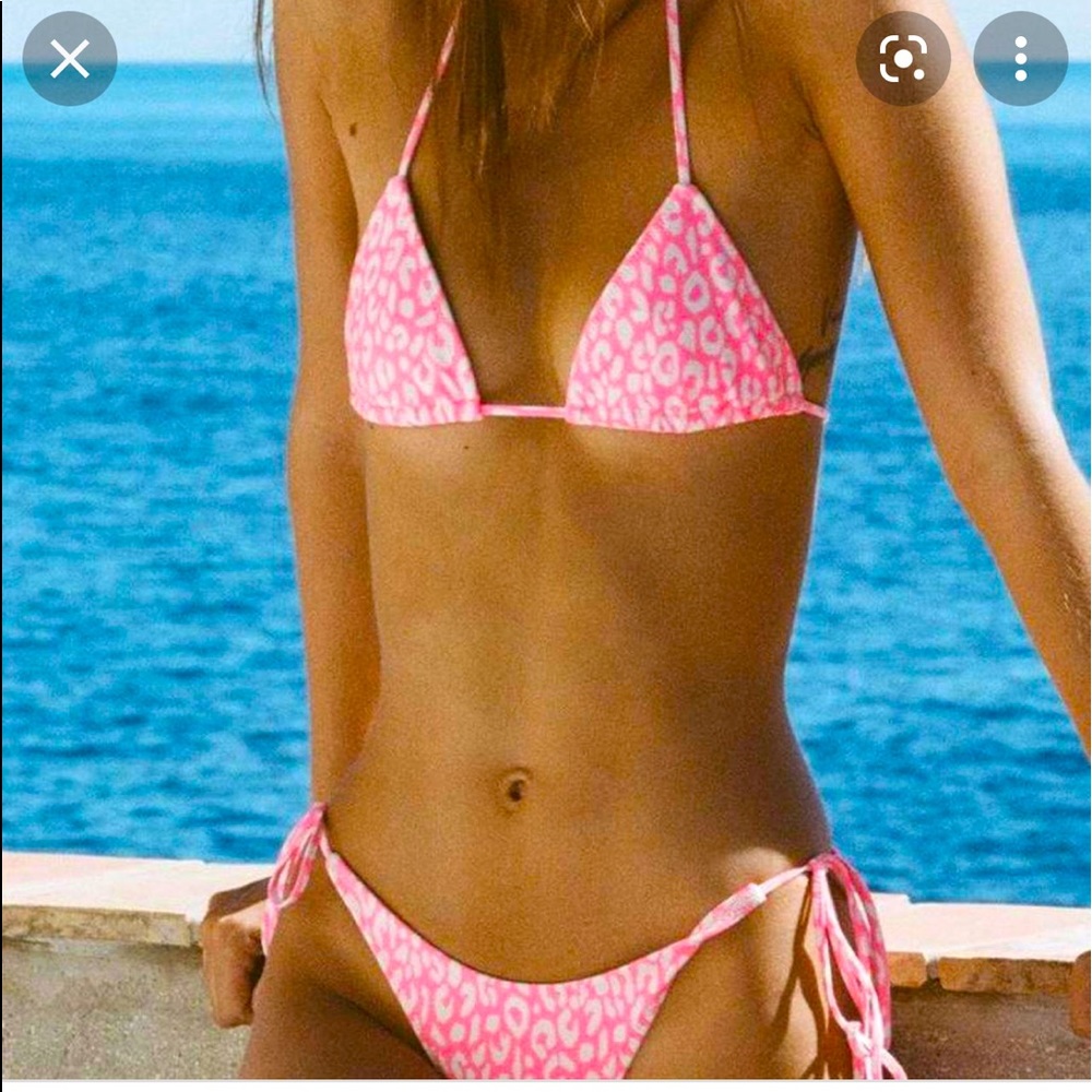 Triangl Vinca pink leopard print bikini